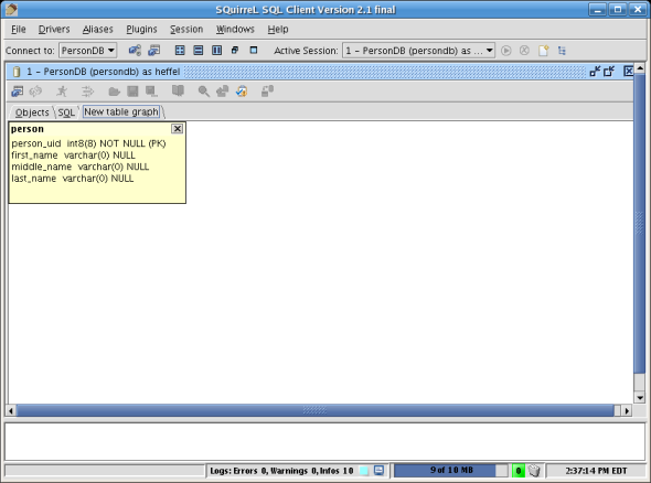 squirrel sql entity relationship diagram