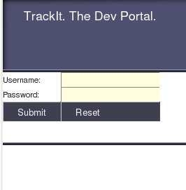 trackit login screen